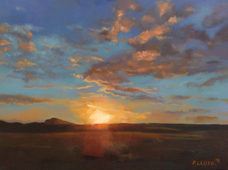 Sunset over adlington